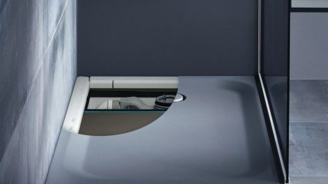 Mit der neuen Kombinationslösung für barrierearme Duschbereiche von Bette lassen sich Planungssicherheit und Verarbeitungsgeschwindigkeit deutlich erhöhen. Bild: Bette