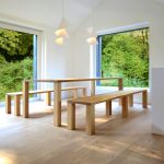 Essbereich mit Blick ins Grüne. Bild: Bucher | Hüttinger - Architektur Innen-Architektur