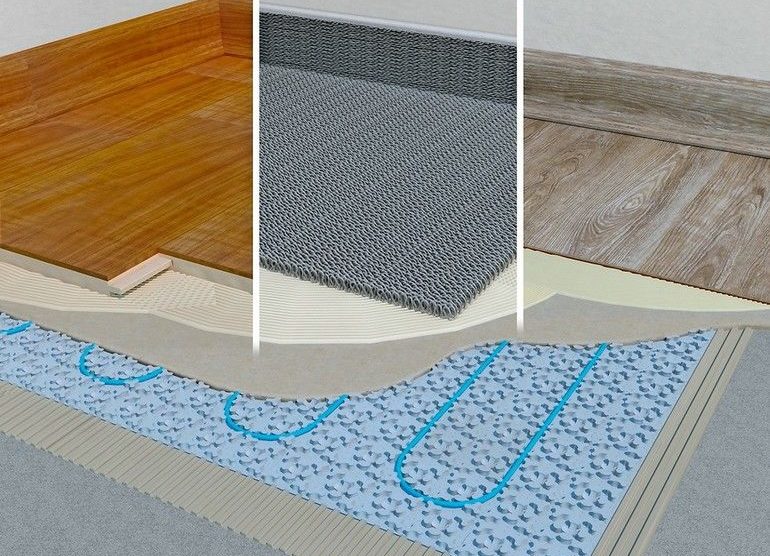Designböden über Elektro-Fußbodenheizung