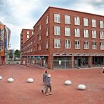 Individuelle Pflaster-Sortierung für die Neugestaltung eines Einkaufsviertels in Zoetermeer bei Den Haag