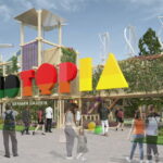 Der Deutsche Garten mit Pavillon auf der Floriade Expo 2022 in Almere
