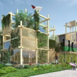 Der Deutsche Garten mit Pavillon auf der Floriade Expo 2022 in Almere