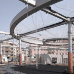 Stahltragwerk für ein ETFE-Folienkissen-Dach in Posen