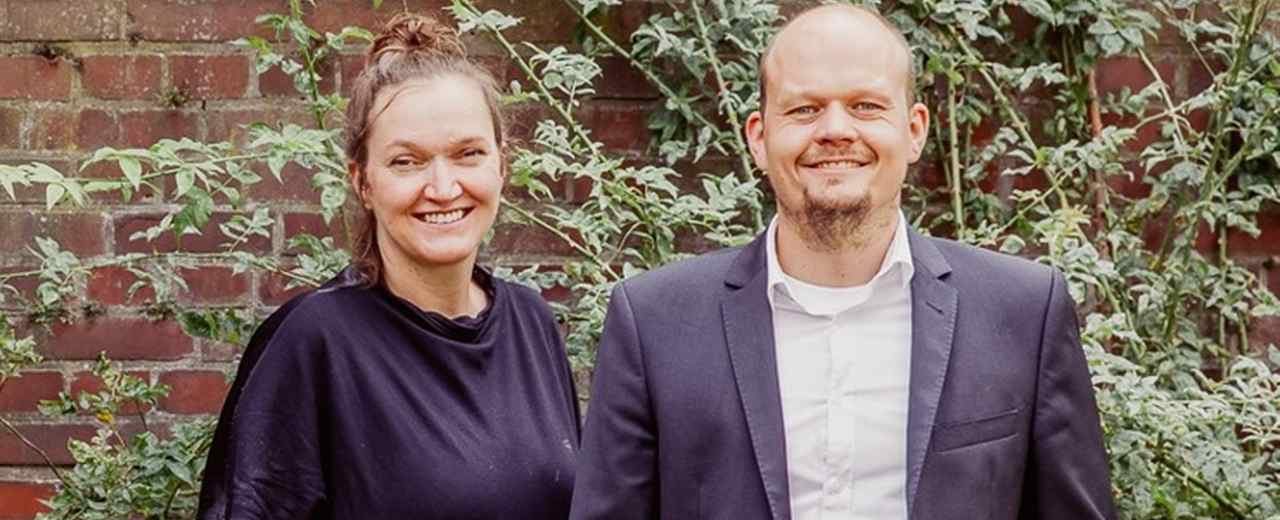 Friederike Asche und Daniel Fruhner, Entwickler eines partizipativen Online-Tools für die barrierefreie Gebäudeplanung
